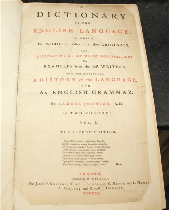 Johnson, Samuel - A Dictionary of the English Language,